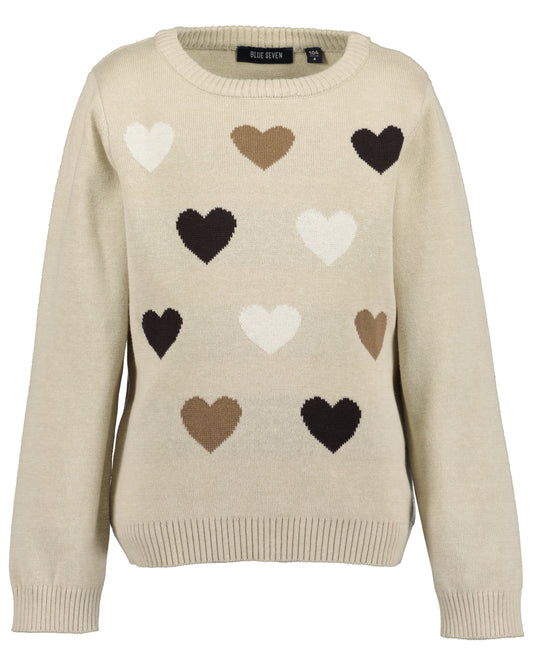 Pullover Strick mit Herzen