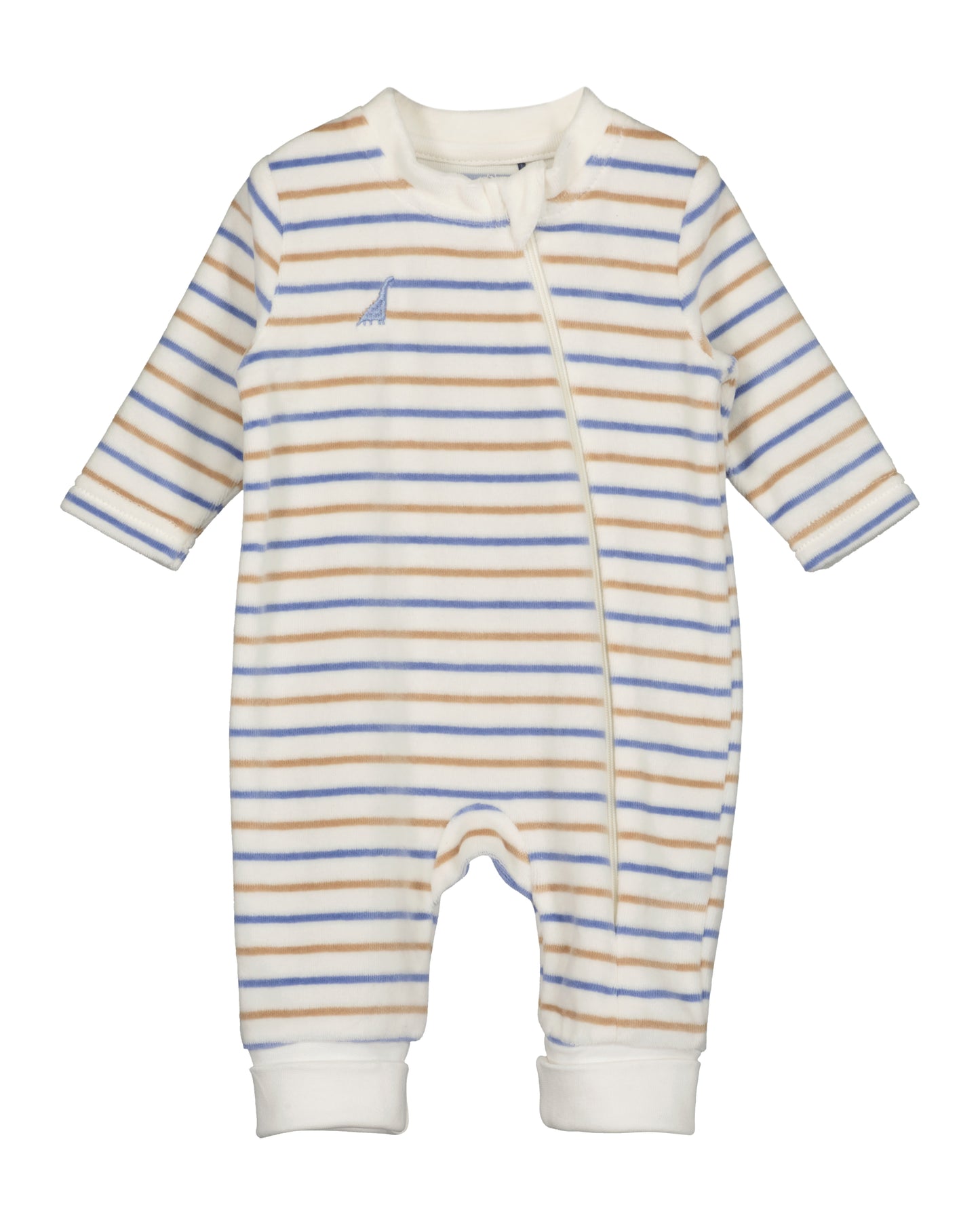 Strampler: beige,blau,Dino