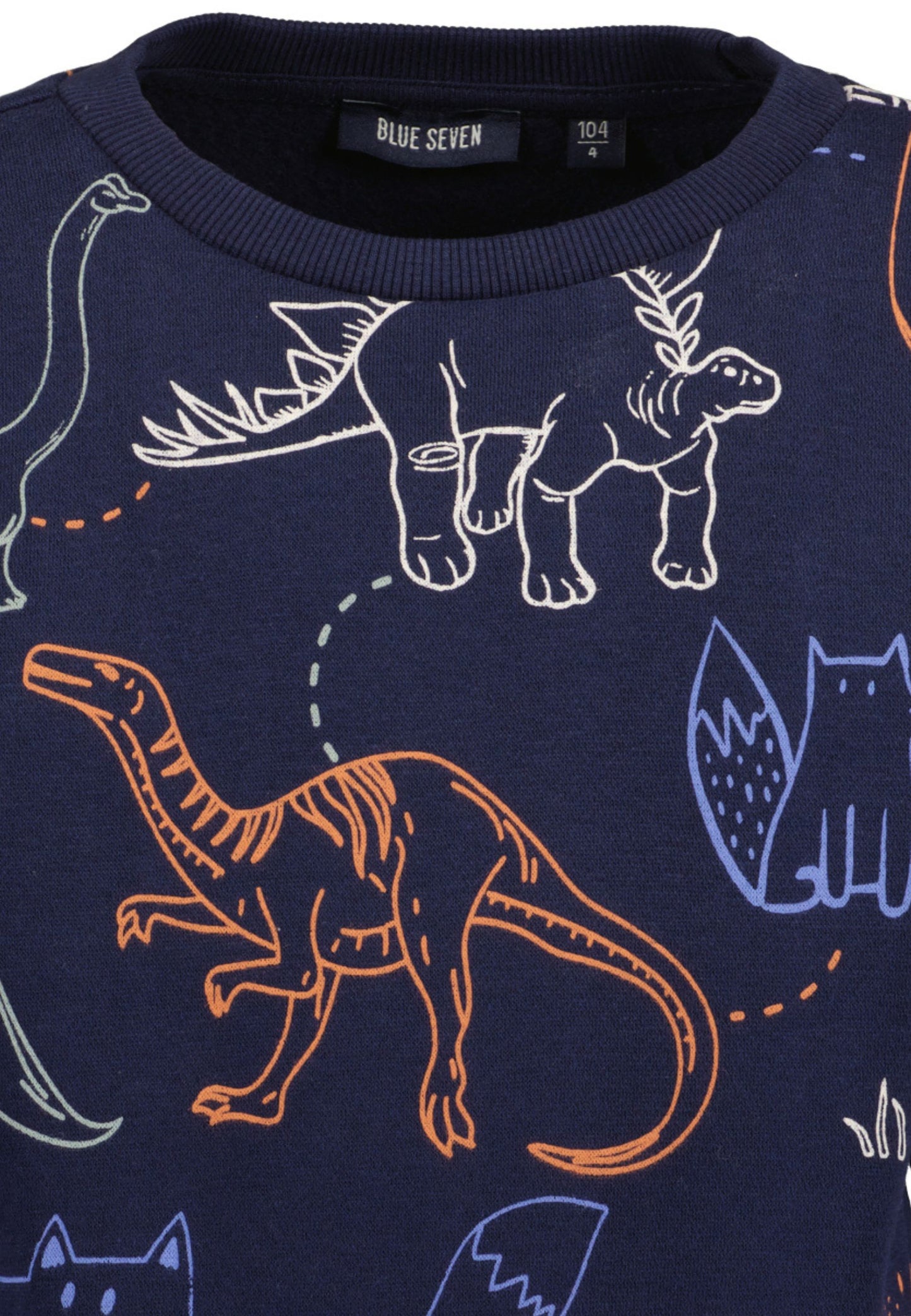 Pullover: blau,Dino