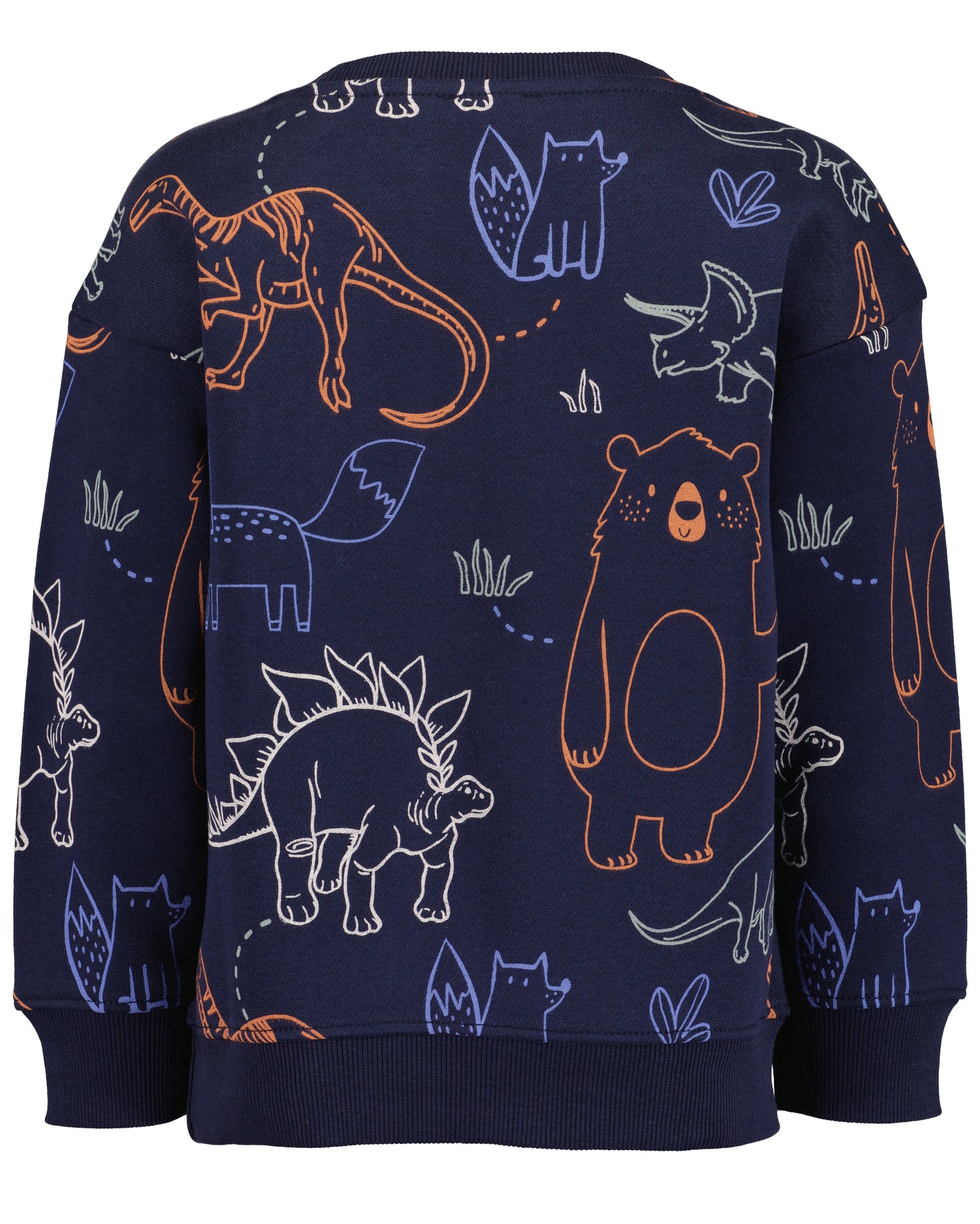 Pullover: blau,Dino