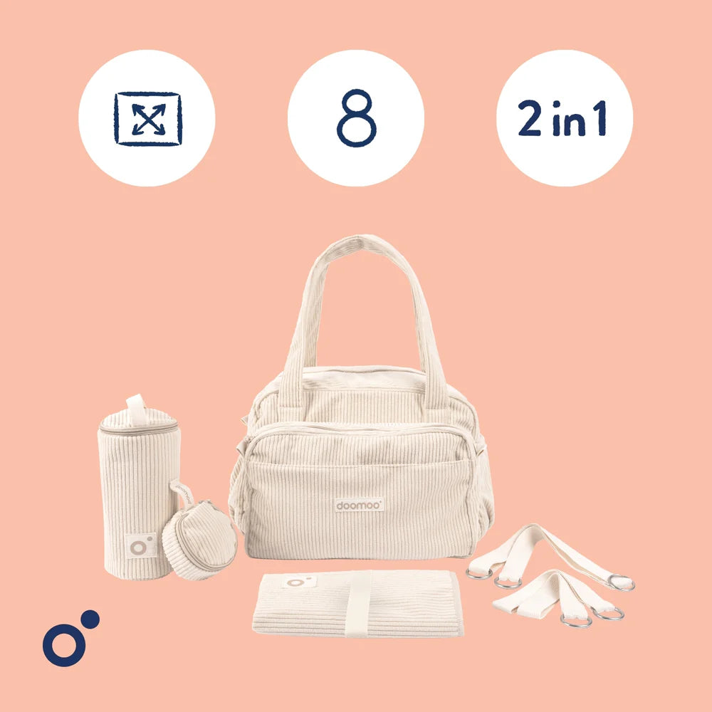 Wickeltasche: Cord,beige