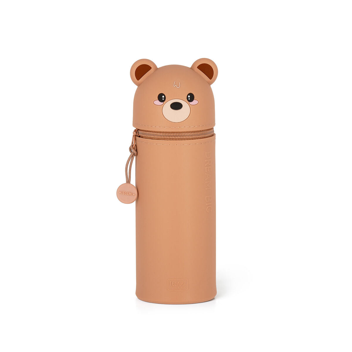 2-in-1-Federmäppchen aus Silikon: Bär