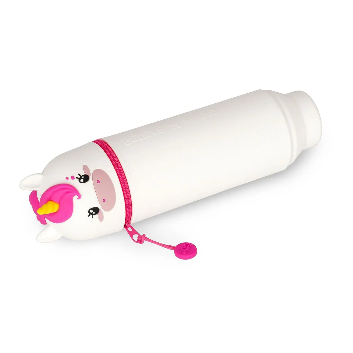 2-in-1-Federmäppchen aus Silikon: Einhorn
