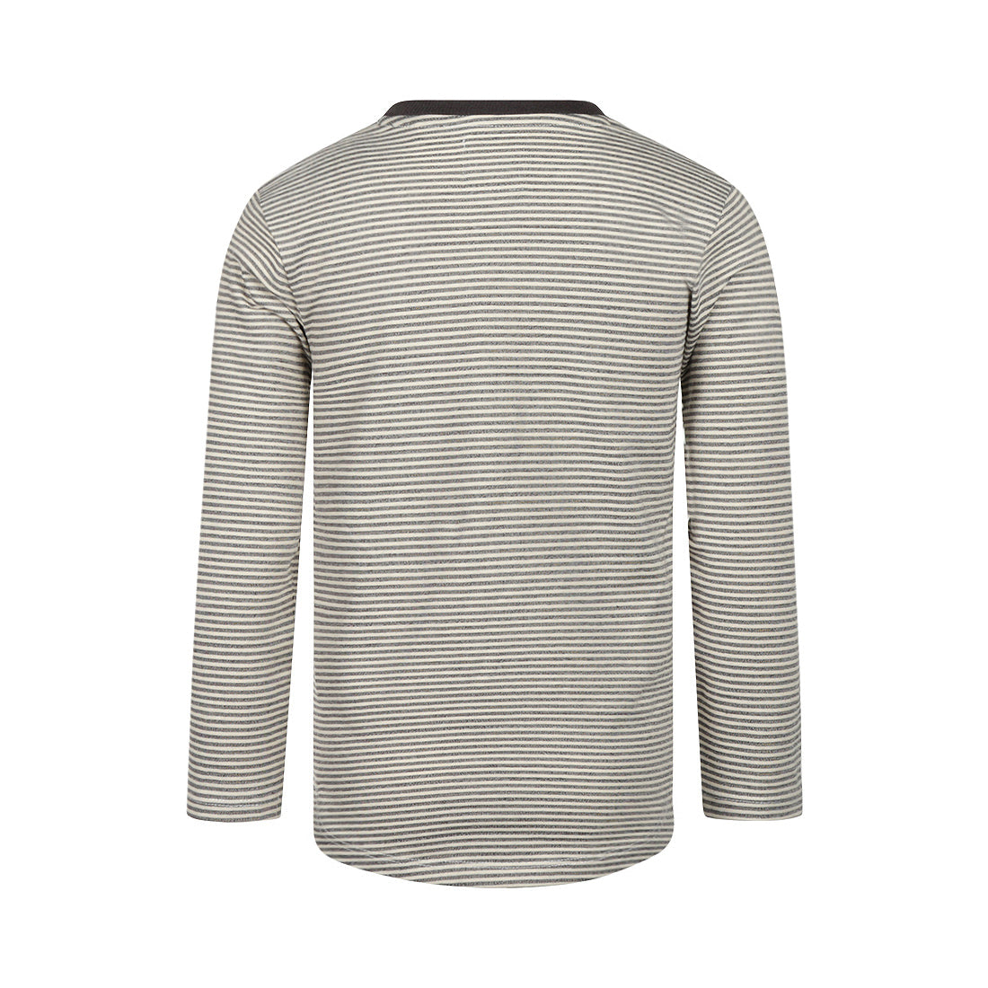 Langarmshirt dunkelgrau gestreift