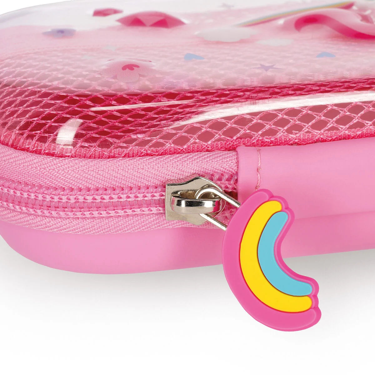 Transparentes Hartschalen-Federmäppchen: Einhorn