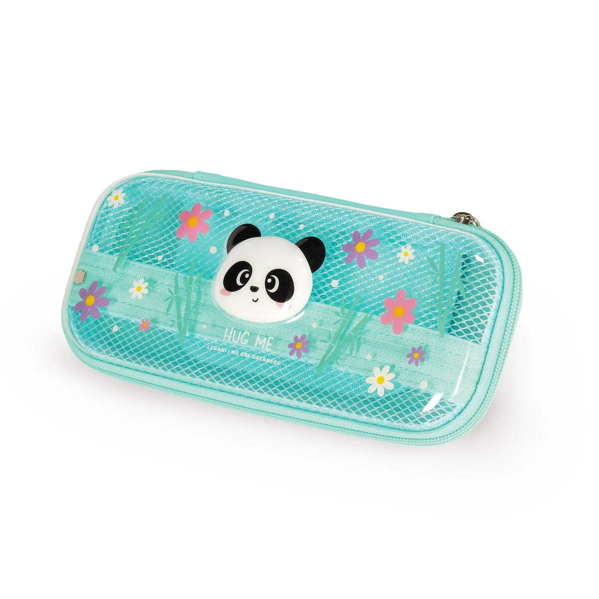 Transparentes Hartschalen-Federmäppchen: Pandabär