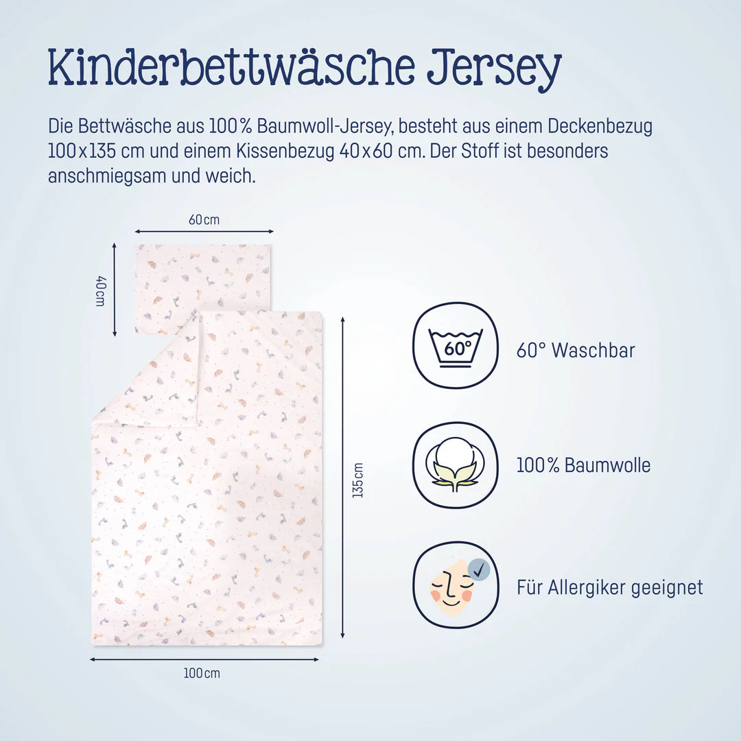 Bettwäsche: beige,Dino