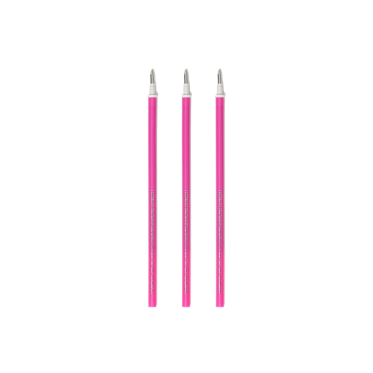 Set mit 3 Nachfüllminen für löschbare Stifte: rosa