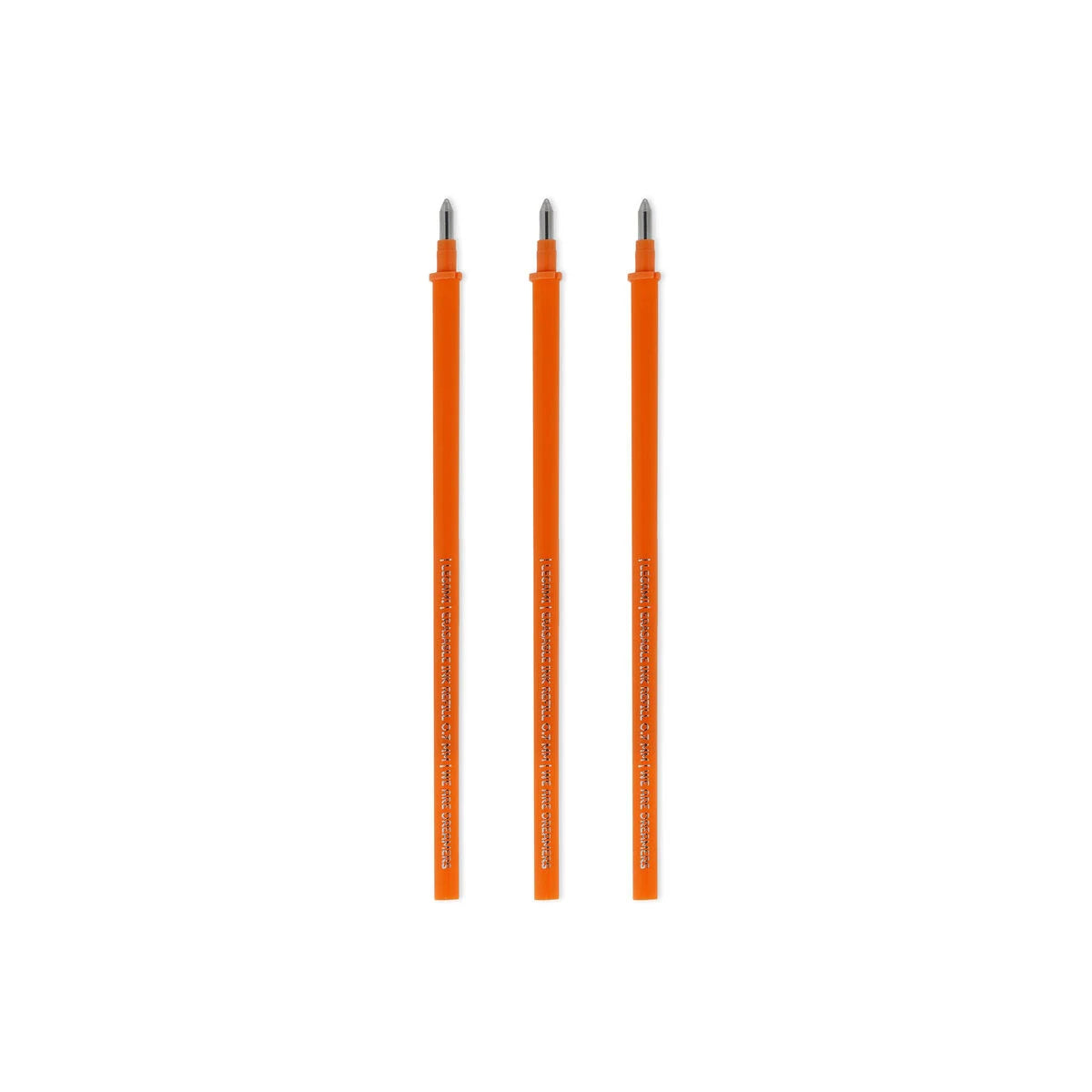 Set mit 3 Nachfüllminen für löschbare Stifte: Orange