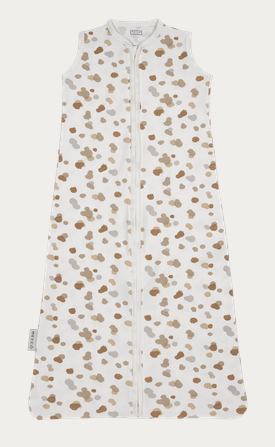 Schlafsack weiß,braun,grau