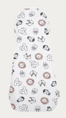 Schlafsack weiß tiere