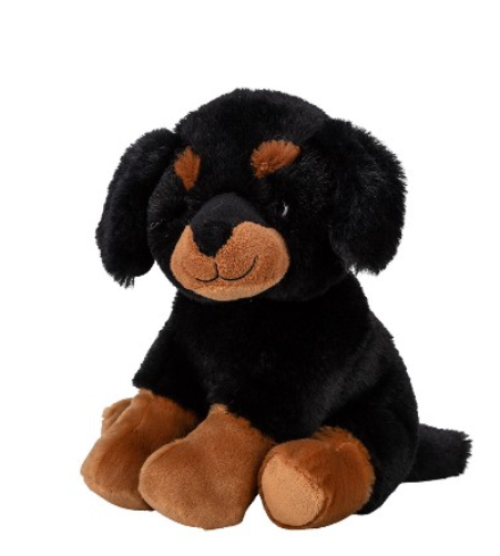 Plüsch Hund: Schwarz,braun