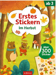 Erstes Stickern: Im Herbst