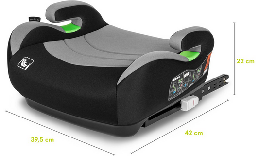 Sitzerhöhung mit Isofix grau  125 - 150 cm