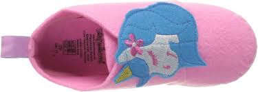 Fleece-Pantoffel Einhorn