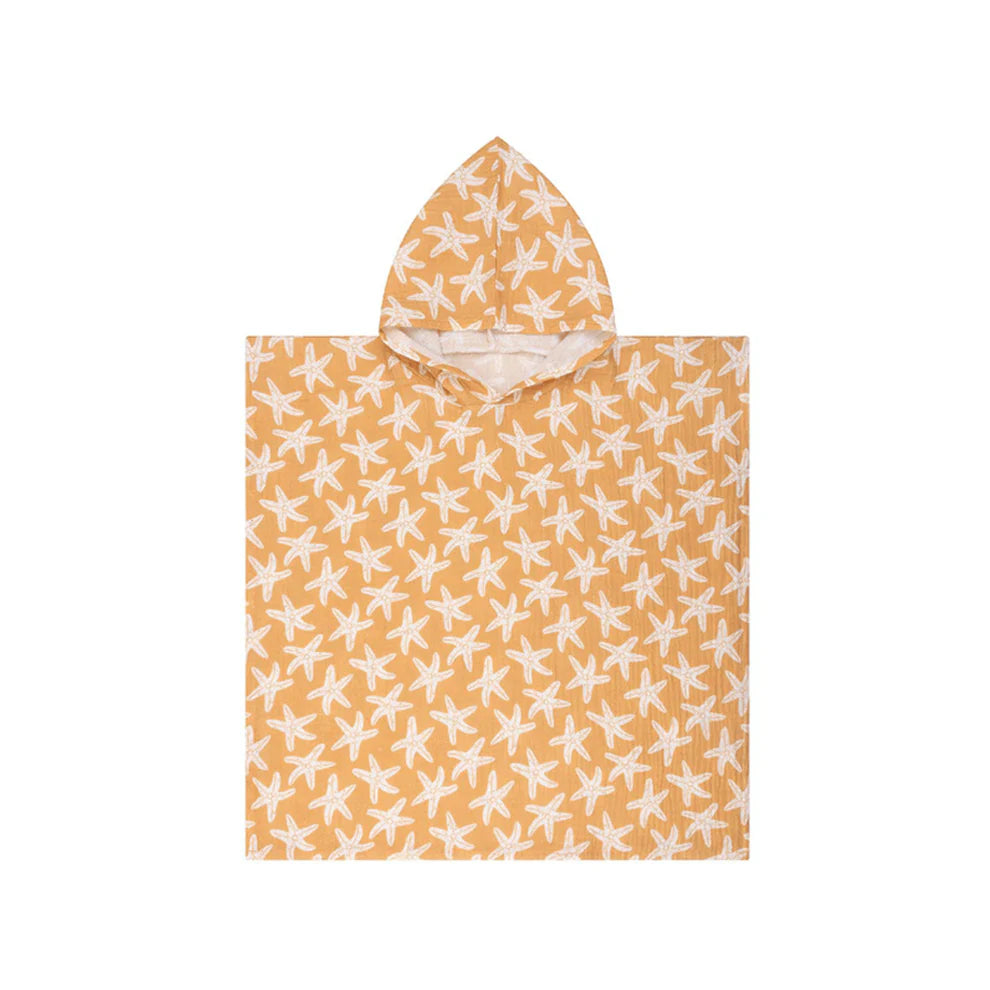 Badeponcho okker,weiß