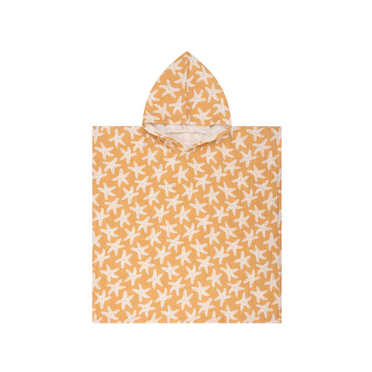 Badeponcho okker,weiß