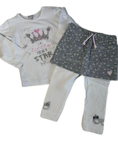 Set: Langarmshirt und Leggings Gr 74