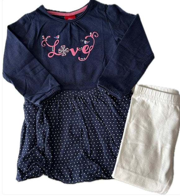 Set: Kleid und Leggings Gr 74