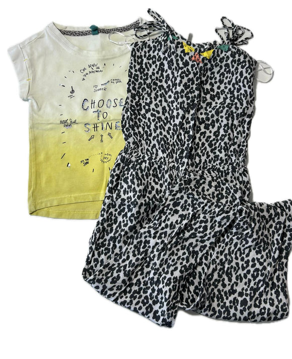 Set: T-Shirt und Einteiler Gr 98
