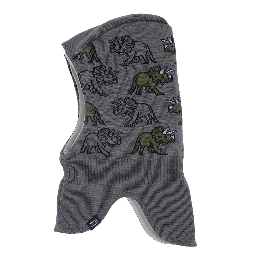 Kopfschoner grau,dino