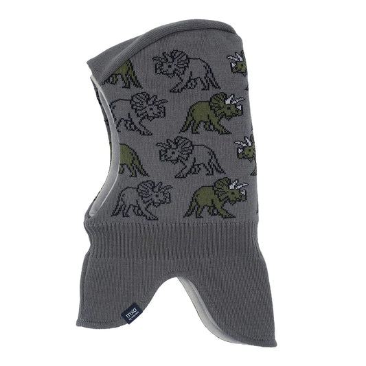 Kopfschoner grau,dino