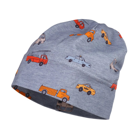 Beanie: blau,autos