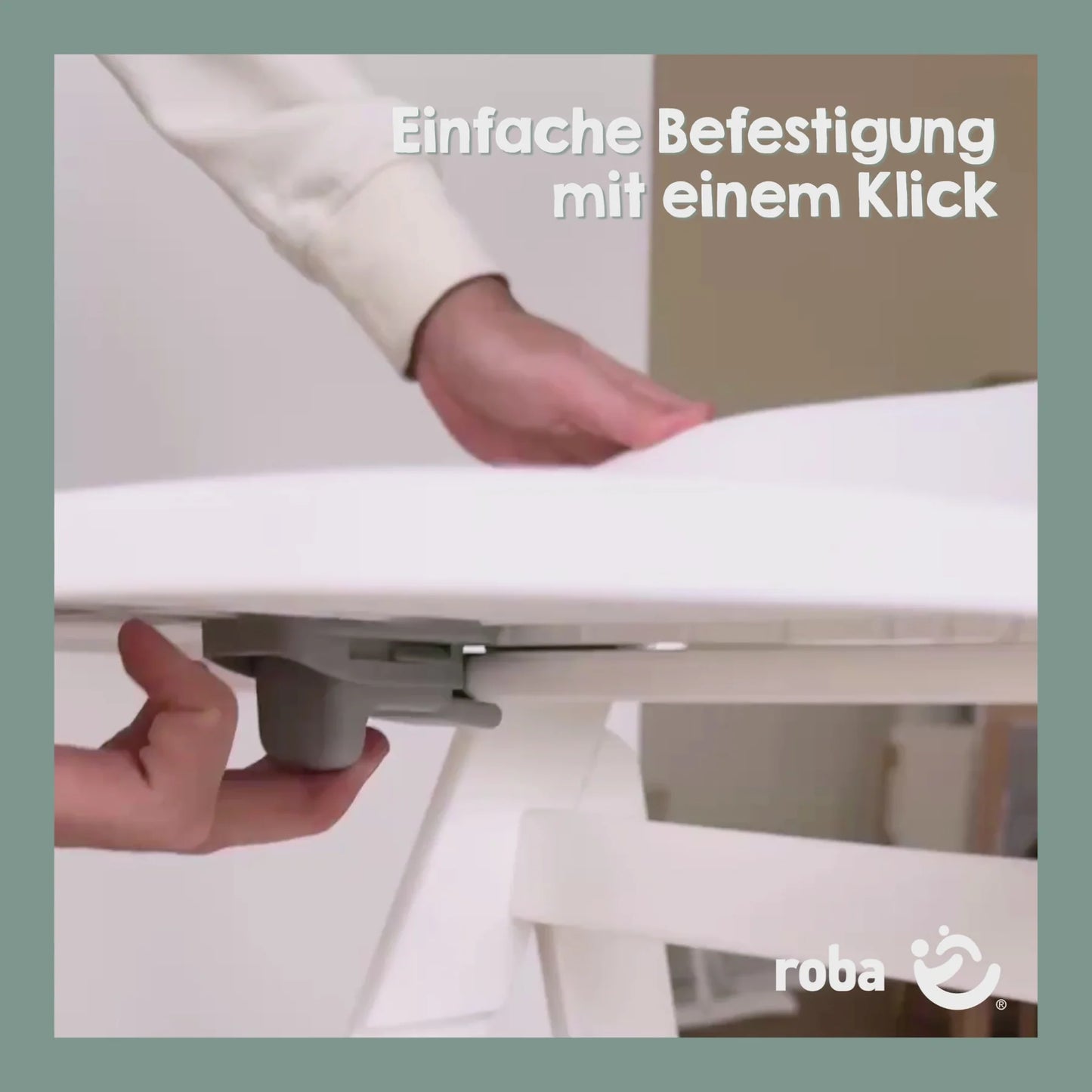 Essbrett für Hochstuhl Kunststoff: weiß