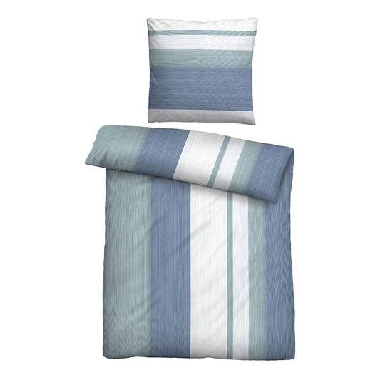 Biber Bettwäsche: blau,grün,weiß