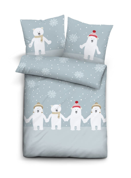Feinbiber Bettwäsche: Eisbären
