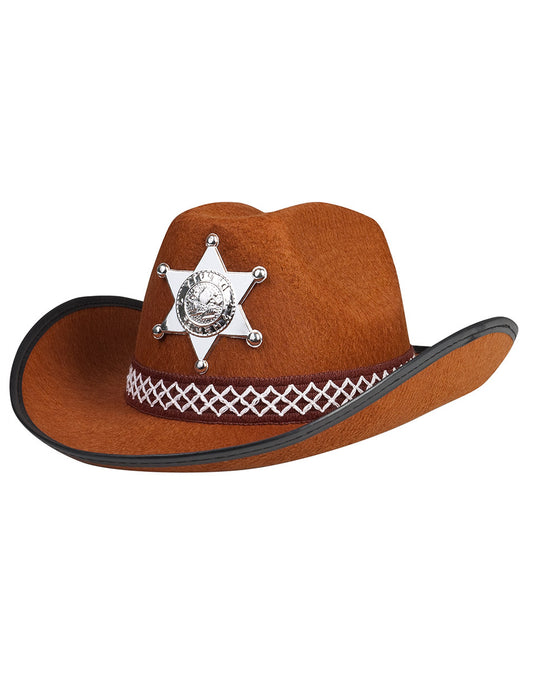 Kostüm Zubehör: Cow boy hut: braun