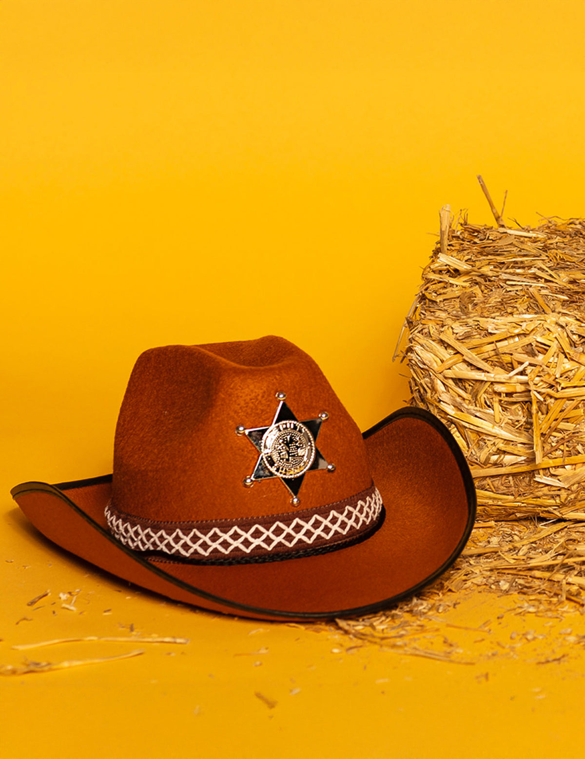 Kostüm Zubehör: Cow boy hut: braun