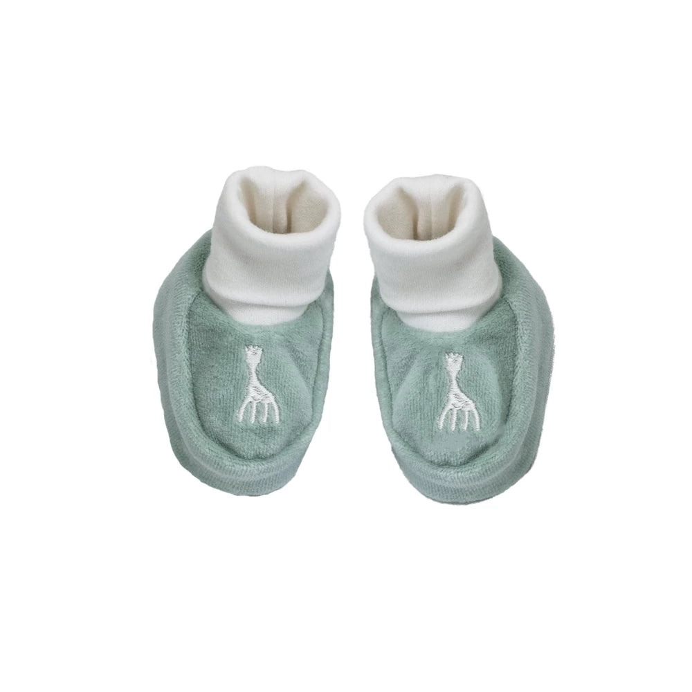Babyschuhe 1/3 Monate: grün,Giraffe