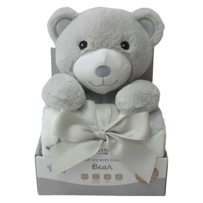 Teddy mit Decke