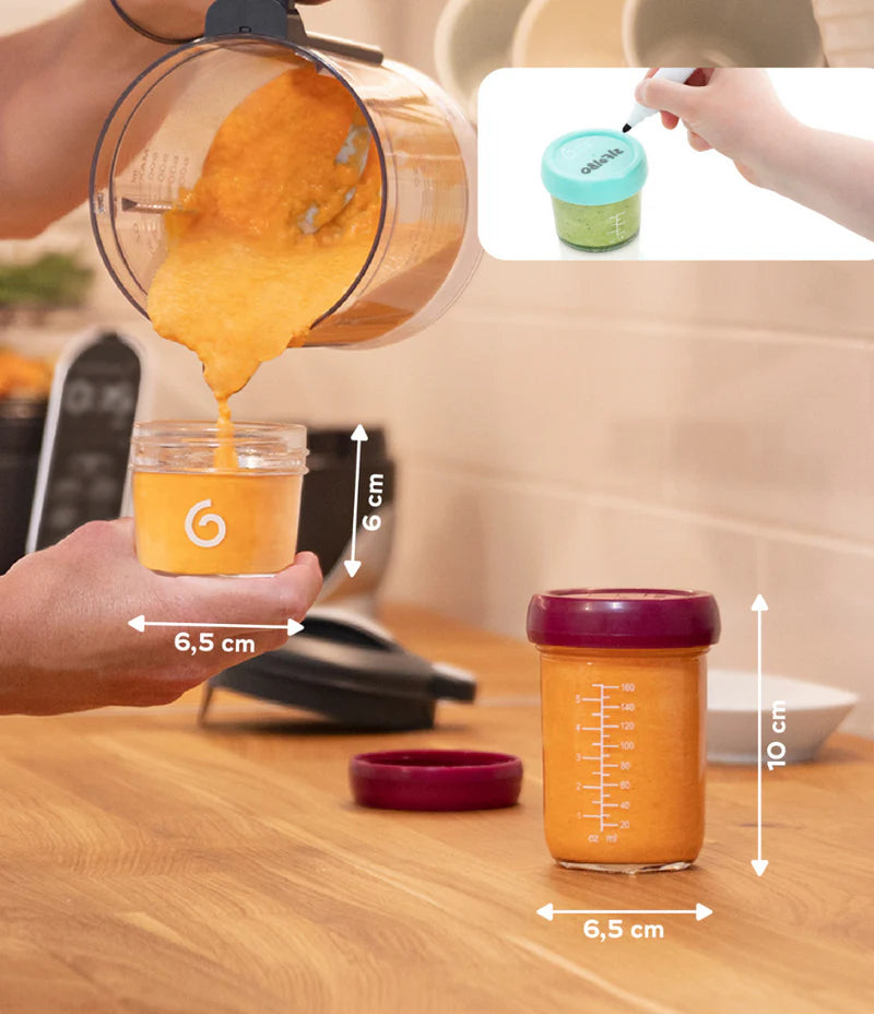 Aufbewahrungsbecher aus Glas