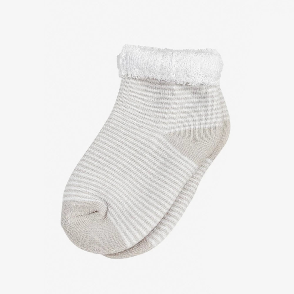 Socken 0-3 Monate: beige,weiß