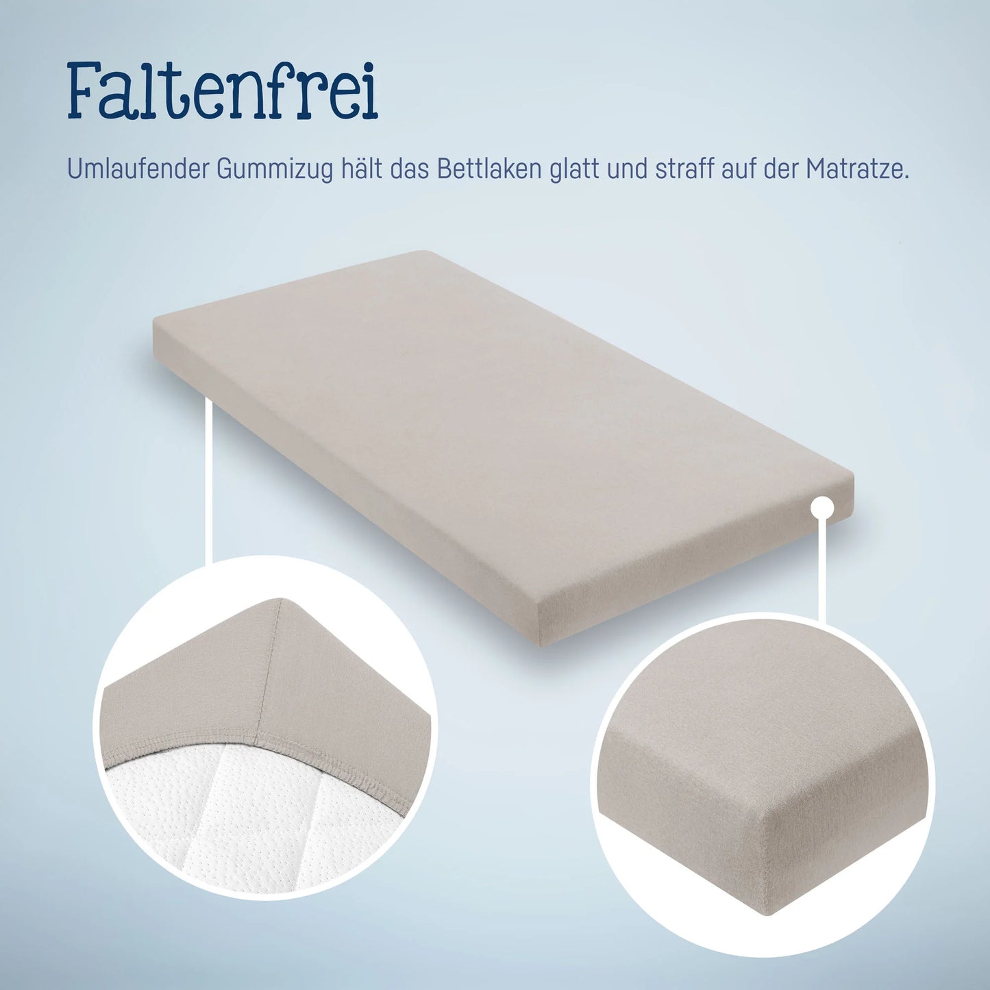 Spannbetttuch taupe  reserviert für Geburtsliste #387846