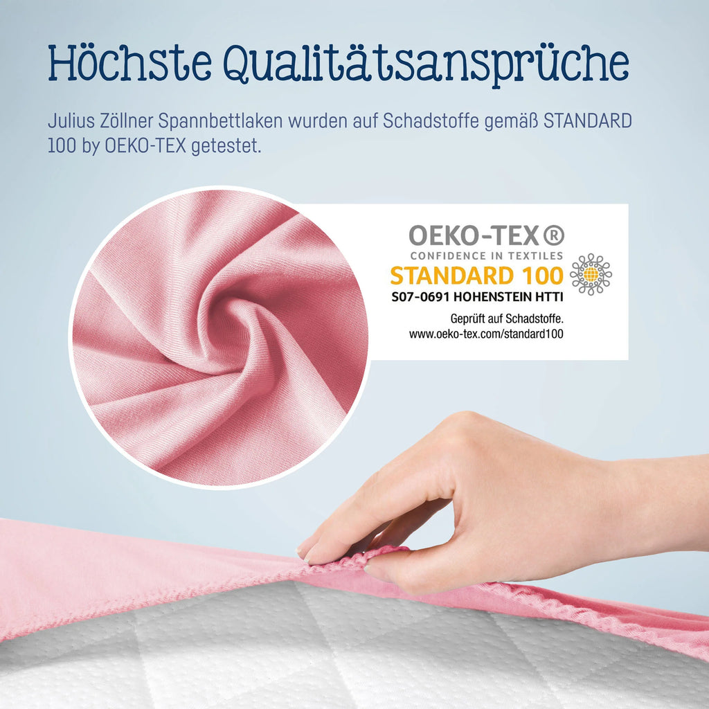 Spannbetttuch Rosa