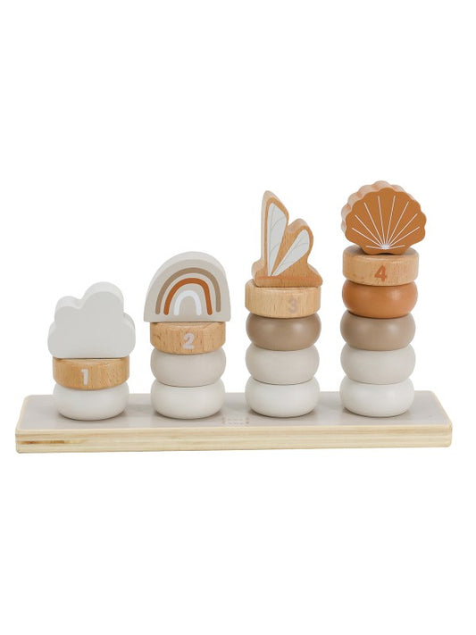 Stapelringe beige