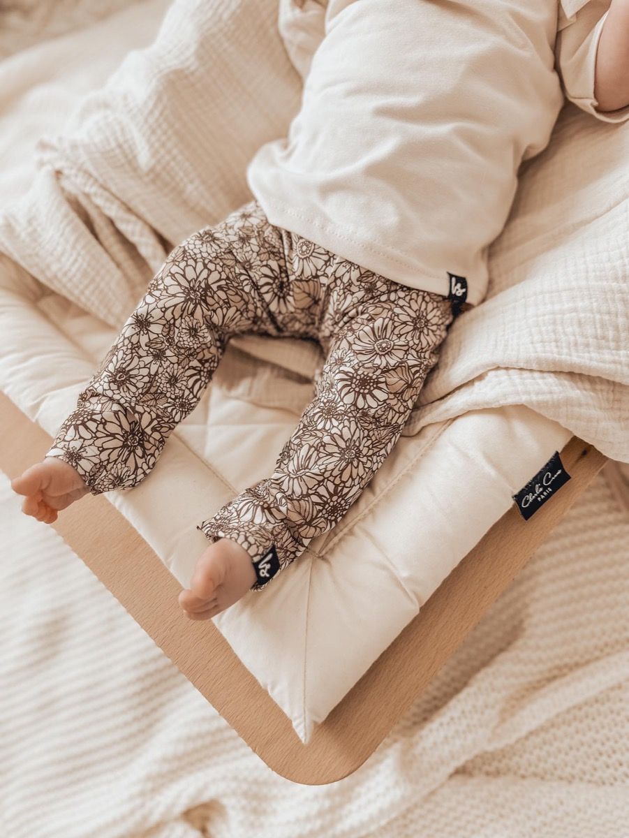 Leggings: braun,Blume reserviert für Geburtsliste #412239