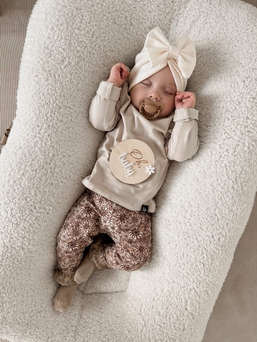 Leggings: braun,Blume reserviert für Geburtsliste #412239