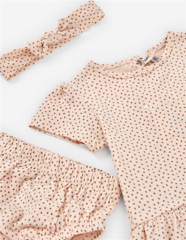 Set: Kleid,Überhose und Stirnband