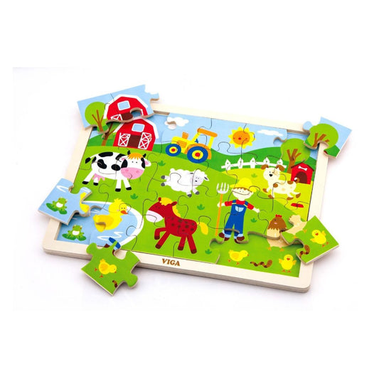 Steckpuzzle: Bauernhof 24 Stück