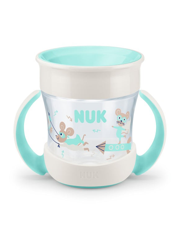 360° trinklasche mit Griff 160 ml türkis,Maus (Neuware)