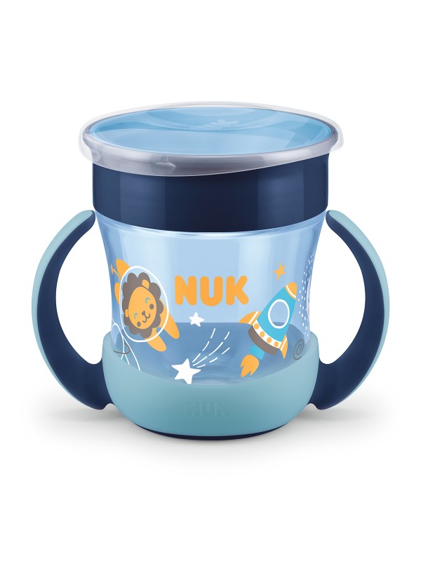 360° Trinkflasche mit Griff 160 ml blau,Rakete