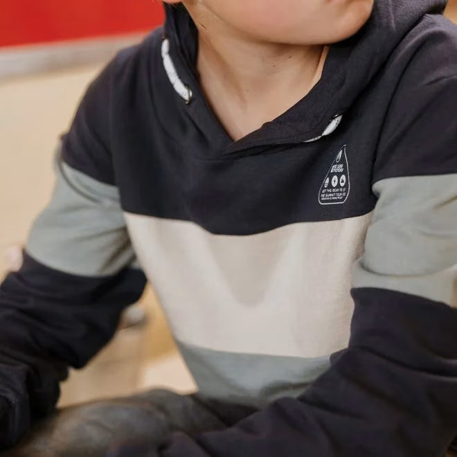 Sweatpullover: blau,Beige