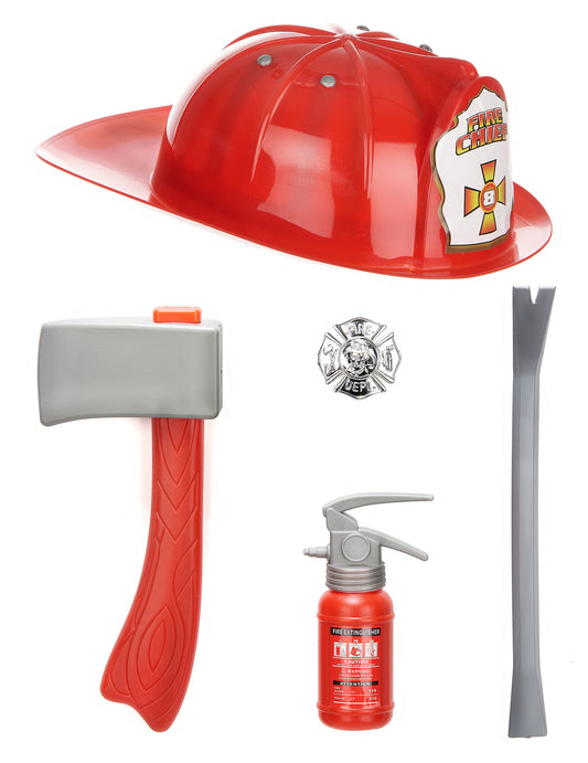 Kostüm Zubehör: Set Feuerwehr