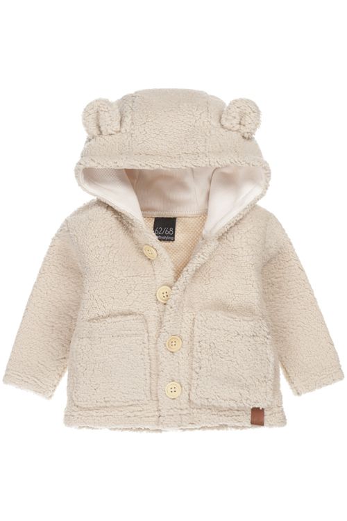 Plüschjacke sand