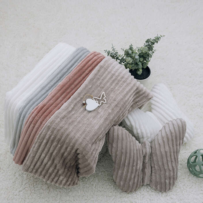 Kuscheldecke: weiß