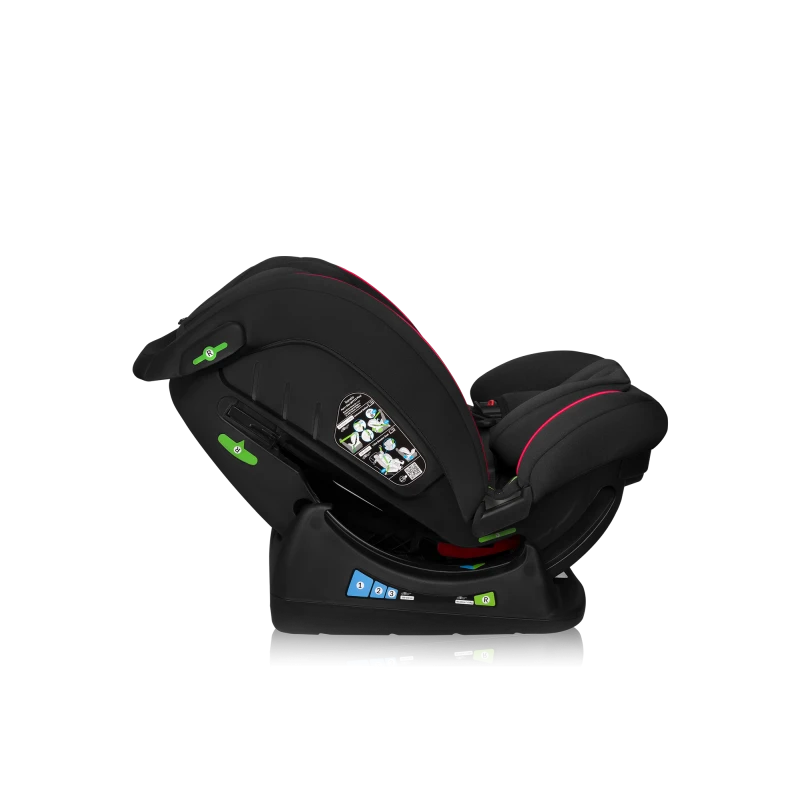 Autositz ohne Isofix: schwarz,rot